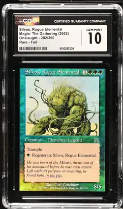 SILVOS, ROGUE ELEMENTAL Onslaught Foil Rare CGC 10 MTG [Nostalgium] - Image 1
