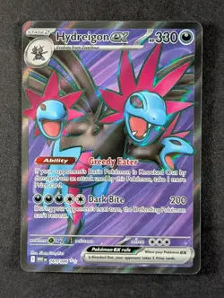 2025 Pokemon HYDREIGON EX #161/086 White Flare Ultra Rare Holo English - Image 1