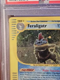 PSA 8 Feraligatr 12/165 Expedition E Series 2002 Pokemon Card Holo NEAR MINT - Image 4