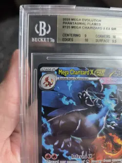 Pokemon Phantasmal Flames Mega Charizard X EX SIR 125/094 BGS 9.5 🔥 - Image 3