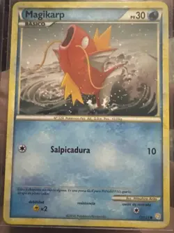 2010 Pokemon HeartGold & SoulSilver Magikarp Spanish #72 Basic/Common - Image 1