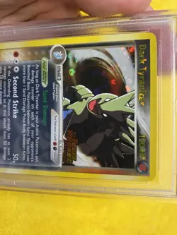 2004 Pokemon EX Team Rocket Returns Dark Tyranitar Reverse Foil 20/109 PSA 8 - Image 5