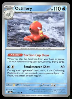 Pokemon TCG Octillery Paradox Rift Regular - Image 1