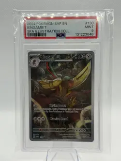 2024 POKEMON SVP EN-SV BLACK STAR PROMO #130 KINGAMBIT PSA 9 - Image 1