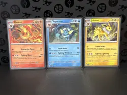 Pokemon Black Star Promo - Flareon Vaporeon Jolteon SVP 167 168 169 Cosmos Holo - Image 1