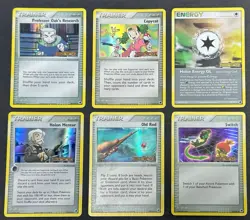 Pokemon Dragon Frontiers Lot Of 6 STAMPED Reverse Holo Trainers Old Rod Copycat - Image 1