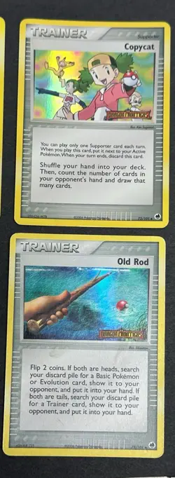 Pokemon Dragon Frontiers Lot Of 6 STAMPED Reverse Holo Trainers Old Rod Copycat - Image 4