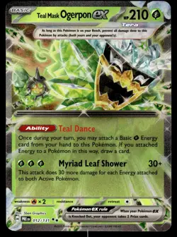 Scarlet & Violet Series - Prismatic Evolutions Teal Mask Ogerpon ex #12 - Image 1