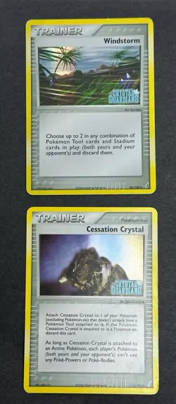 Pokemon EX Era Lot Of 6 STAMPED Reverse Holo Trainers Windstorm Power Keepers MP - Image 5
