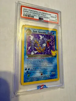 2021 Pokemon Celebrations Dark Gyarados #8 Holo Classic Collection PSA 10 GEM - Image 1