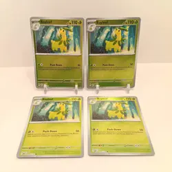 Pokemon Bayleef (Reverse Holo) 009/132 NM Mega Evolution Playset x4 - Image 1