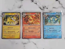 Prismatic Evolution Promo Set Pokemon TCG Jolteon, Flareon, Vaporeon ⚡🔥💧 - Image 1