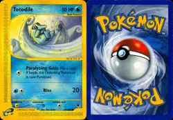 TOTODILE 135/165 COMMON EXPEDITION BASE SET POKEMON HP - Image 3