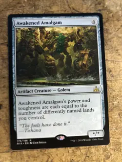 AWAKENED AMALGAM 175/196 R RIVALS OF IXALAN MTG MAGIC NM - Image 1