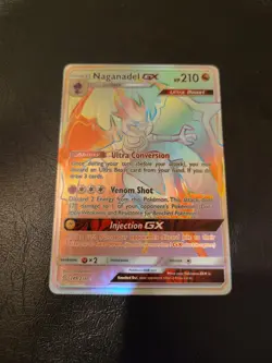 Naganadel GX 249/236 Secret Rare Rainbow Pokemon 2019 Unified Minds - Image 1