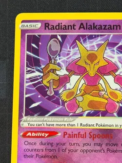 Radiant Alakazam 059/195 Pokemon Swsh12: Sword & Shield - Silver Tempest Holo #2 - Image 3
