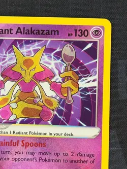 Radiant Alakazam 059/195 Pokemon Swsh12: Sword & Shield - Silver Tempest Holo #2 - Image 4