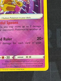 Radiant Alakazam 059/195 Pokemon Swsh12: Sword & Shield - Silver Tempest Holo #2 - Image 5