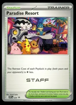 Pokemon World Championship 2025 STAFF Paradise Resort SVP 224 Anaheim Promo - Image 1