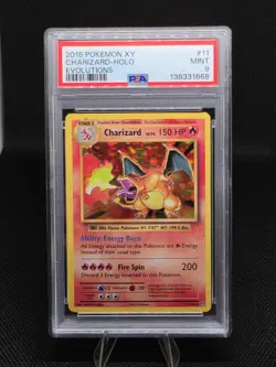 2016 Pokemon XY Charizard-Holo Evolutions #11 PSA 9 - Image 1