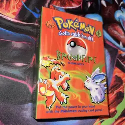 FACTORY SEALED 1999 Pokemon Base Set Brushfire Theme Deck WOTC 9781575307992 - Image 1