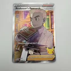 Pokemon TCG Professor's Research (Full Art) 024/025 Celebrations Holo - Image 1