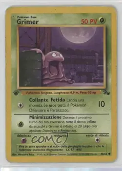Grimer Italian 1st Ed. Pokemon Fossil #48 1999 - Image 1