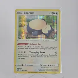 POKEMON TCG: SWSH - LOST ORIGIN SNORLAX 143/196 HOLO RARE POKEMON CARD NM - Image 1