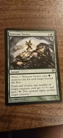 Setessan Tactics Journey Into NYX Magic the Gathering Green Card Set - Image 1