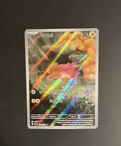 Pokemon Pawmi Sir TCG Illustration Rare Card 226/091 Paldean Fates - Image 1