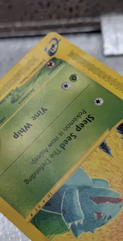 Pokemon Bulbasaur Card 95/165 Expedition Base Set Common MP/HP READ - Image 4