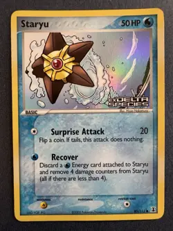 Pokemon Card - Staryu Delta Species 85/113 Common Reverse Holo STAMPED - Image 1