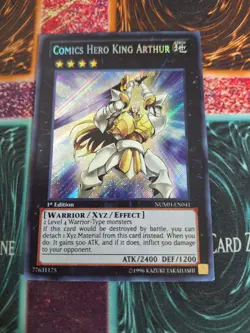 Yu-Gi-Oh! Comics Hero King Arthur NUMH-EN041 Secret Rare 1st Edition NM a1/ - Image 1