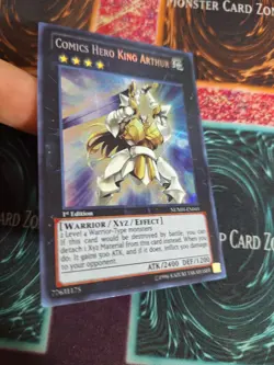 Yu-Gi-Oh! Comics Hero King Arthur NUMH-EN041 Secret Rare 1st Edition NM a1/ - Image 2
