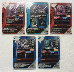 Lot of 5 Japanese Kamen Rider Battle: GANBA LEGENDS Super Rare Card Set - Image 2
