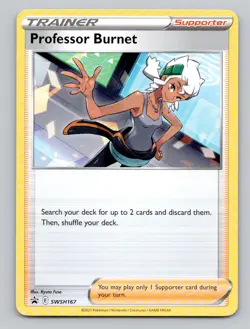 Pokemon Professor Burnet SWSH167 Promo SWSH: Sword & Shield Promo Cards Pokemon - Image 1