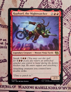MTG Raphael, the Nightwatcher Teenage Mutant Ninja Turtles TMNT NM - Image 1