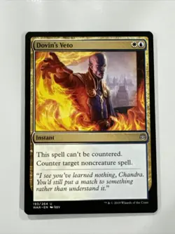 1x Unplayed / NM Dovin’s Veto From War Of The Spark - Image 1