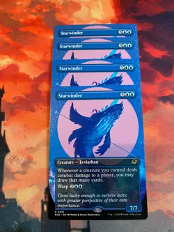 MTG Edge of Eternities Starwinder Borderless x 4 (Play Set) - Image 1
