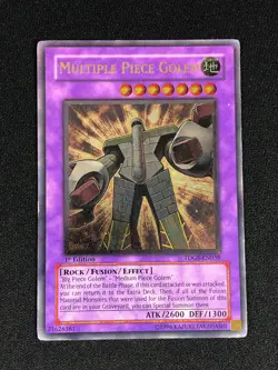 YUGIOH MULTIPLE PIECE GOLEM TDGS-EN038 1ST ULTIMATE LIGHT PLAY - Image 1