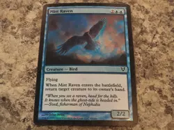 1x Foil - Mist Raven - Magic the Gathering MTG Avacyn Restored - Image 1