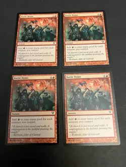 MTG Battle Hymn x4 Avacyn Restored Common NM Playset 4 4x Magic The Gathering - Image 1
