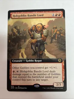 MTG - Hobgoblin Bandit Lord - EXTENDED ART - AFR #379 Rare - Image 1