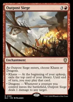 1x Outpost Siege NM Eng MTG - Bloomburrow Commander - Image 1