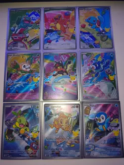 Pokemon 2026 First Partner Illustration Collection Series 1 Promos Set 9 Cards - Image 1