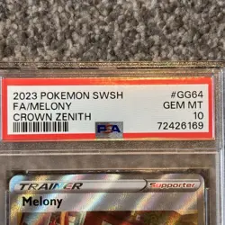 Pokemon TCG Melony GG64/GG70 Crown Zenith: Galatian Gallery PSA 10 GEM MT - Image 4
