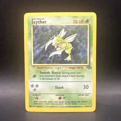 Pokemon TCG Scyther Jungle 10/64 Holo Unlimited Holo Rare - Image 1