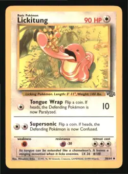 Lickitung 38/64 Uncommon Jungle Pokemon Unlimited Lightly Played - Image 1