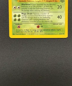 Pokemon TCG Butterfree 33/64 Jungle Set Uncommon Near Mint 1999 WoTC Unlimited - Image 4