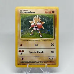 Pokemon TCG Hitmonchan Base Set Holo Rare 7/102 70 HP 1999 Wizards of the Coast - Image 1